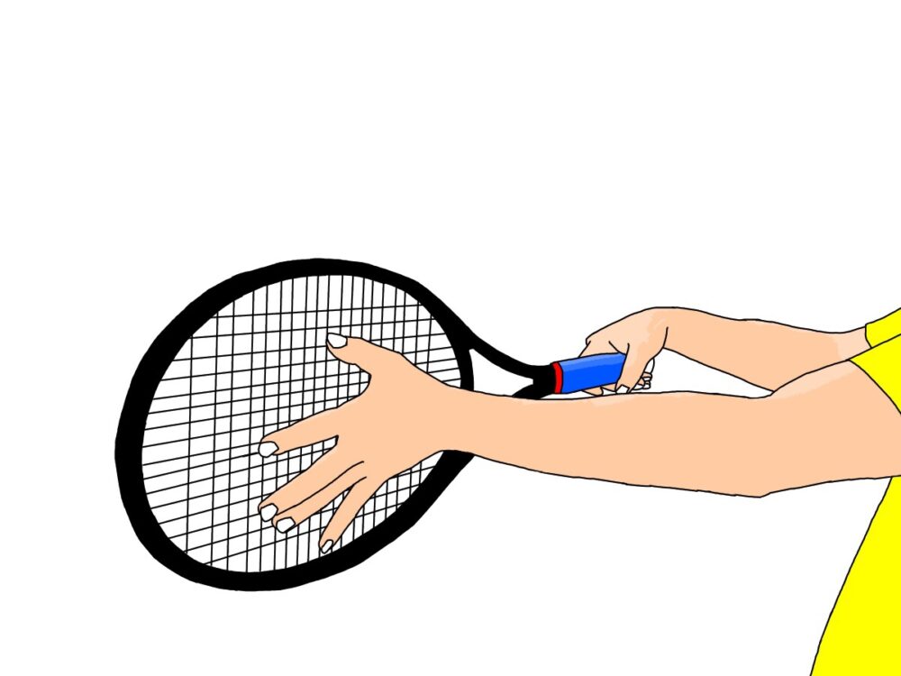 テニスの両手打ちバックハンドストロークの握り方