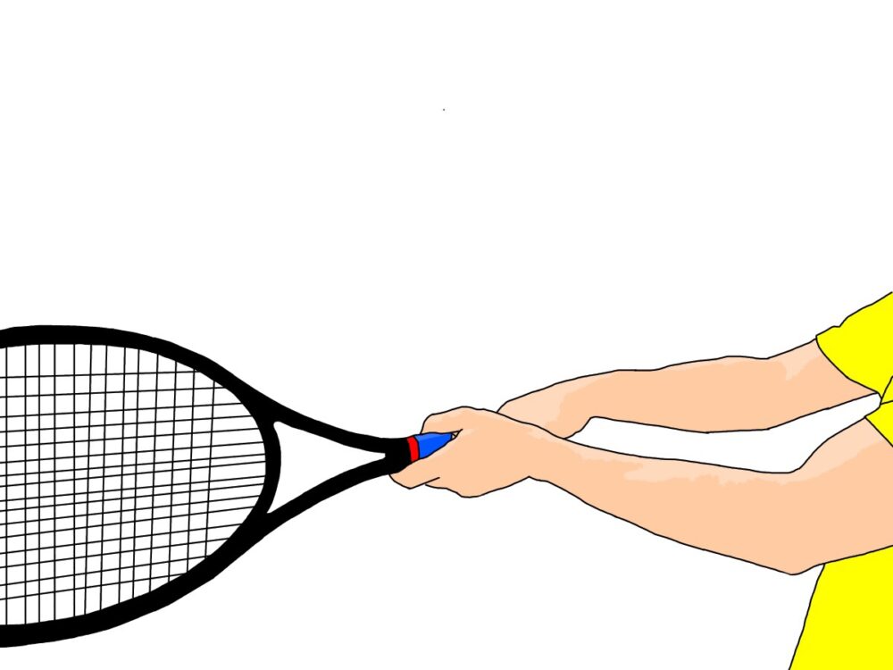 テニスの両手打ちバックハンドストロークの握り方