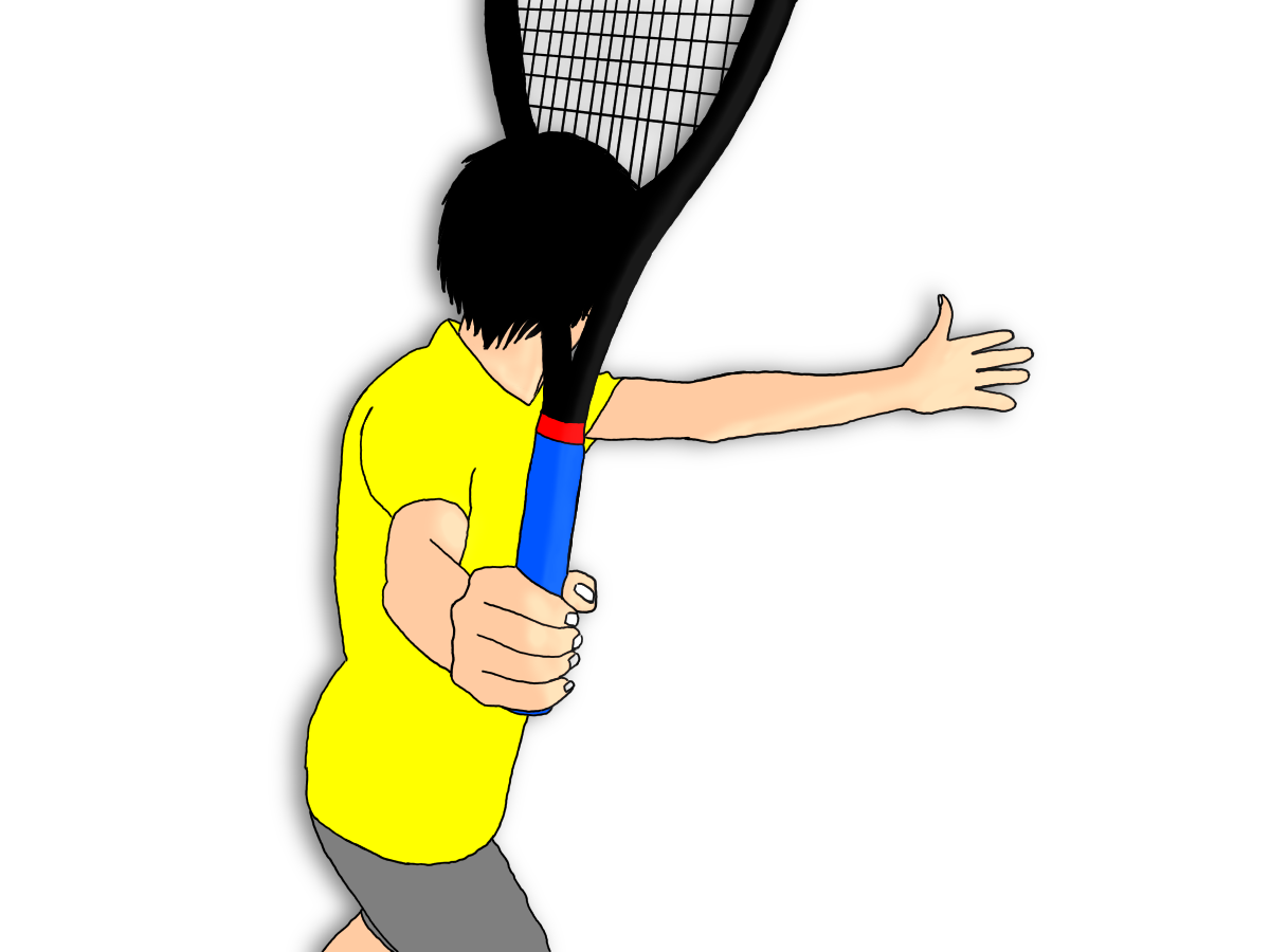 テニスのフォアハンドストロークでラケットを立てる意味を考える