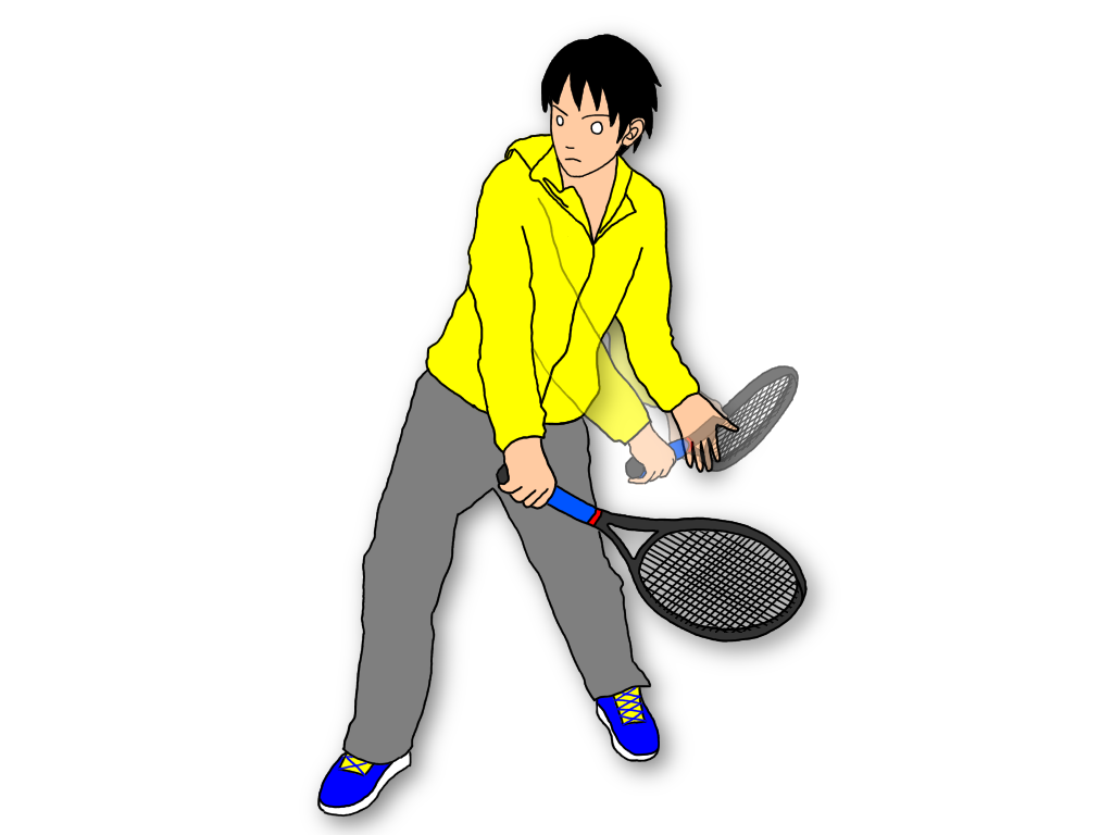 テニスの片手バックハンド系のショットは左手をどのタイミングで離すべきか？