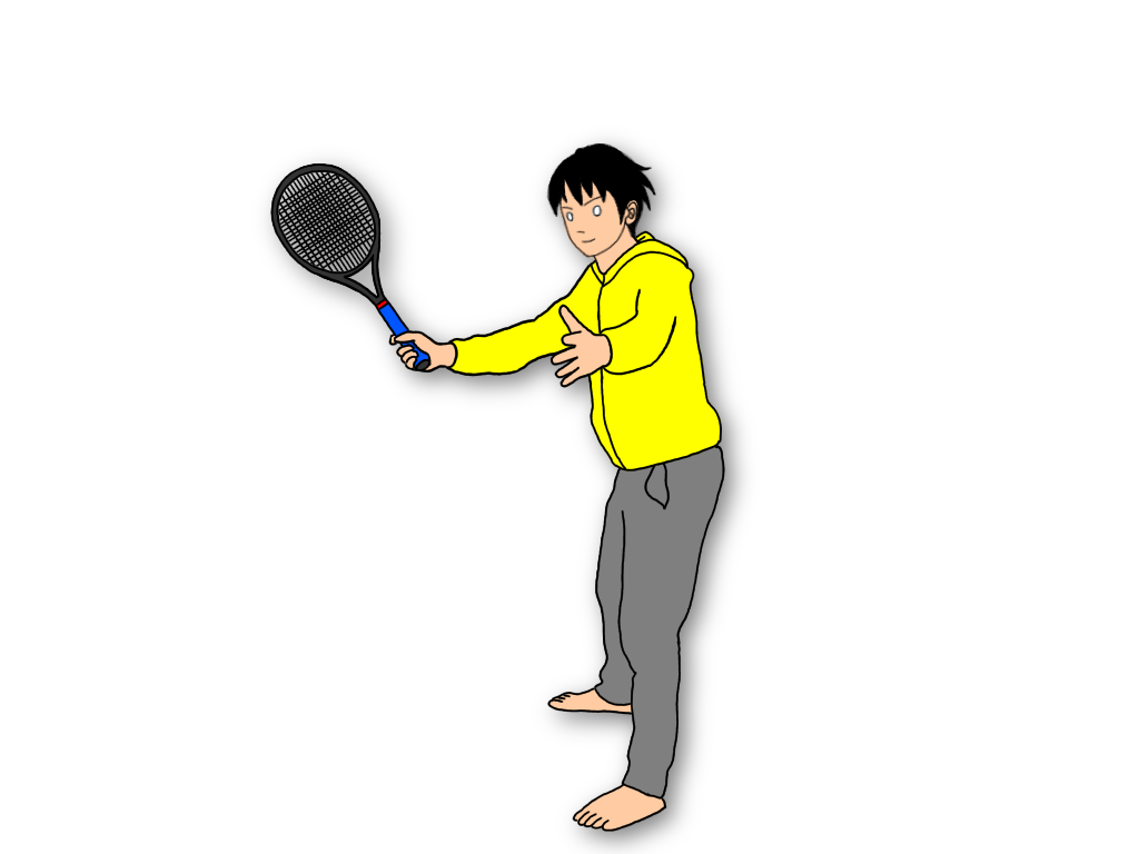 テニスでインサイドアウトとアウトサイドインのスイングを使い分ける