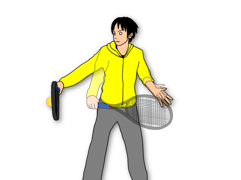テニスの壁打ち練習をするときに意識したい【ボールの当て方】