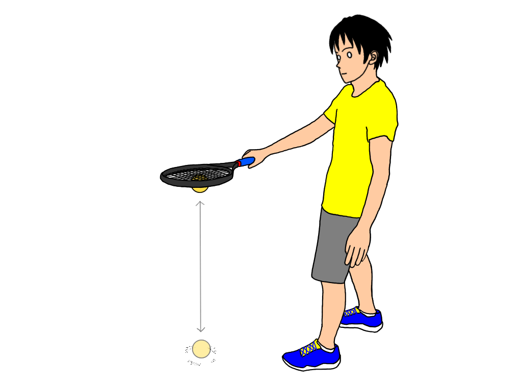 テニスのラケッティングで「地面に落ちているボールを拾う」練習を紹介 ...