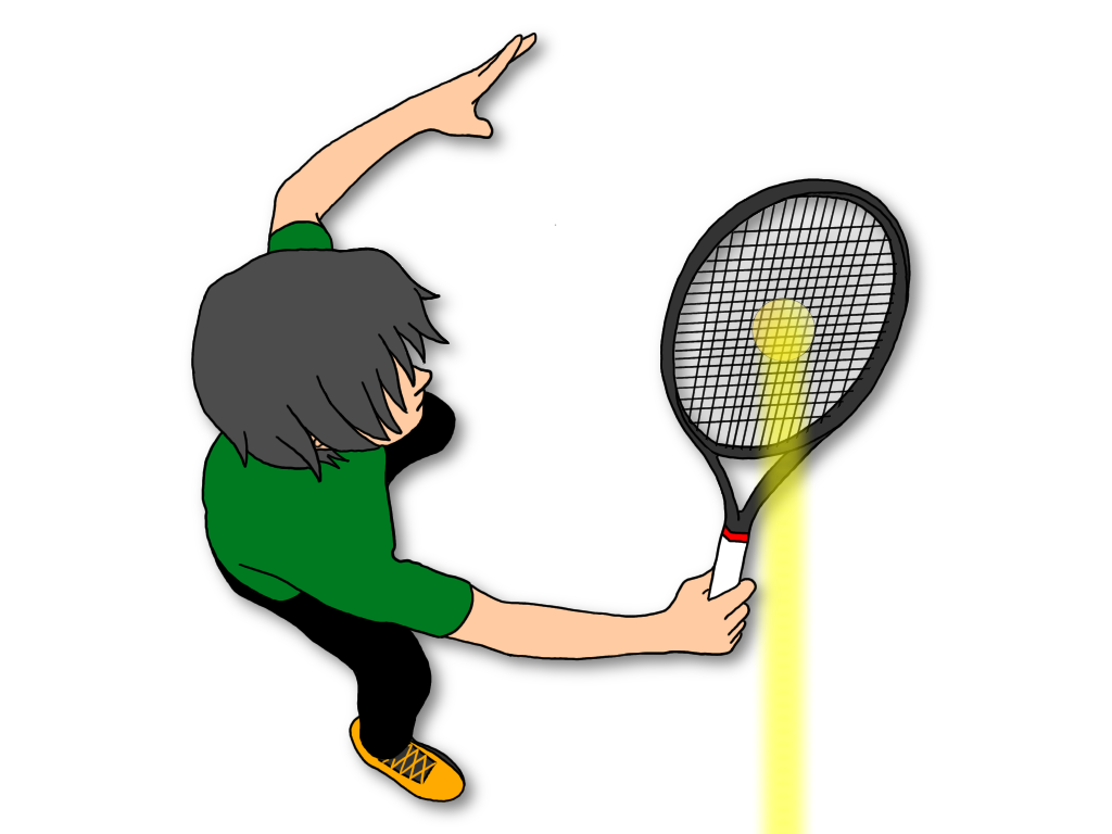 テニスのアングルボレーからストレートに打つボレーを磨く